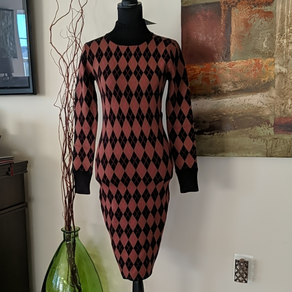 🔥Sexy Brown Sweater Dress - Picture 4 of 8